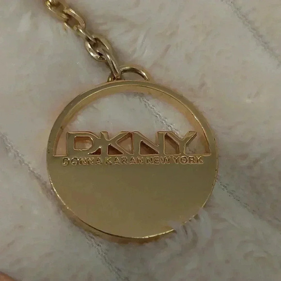 EUC DKNY PINK CROSSBODY VEGAN LEATHER HANDBAG PURSE - Picture 2 of 13